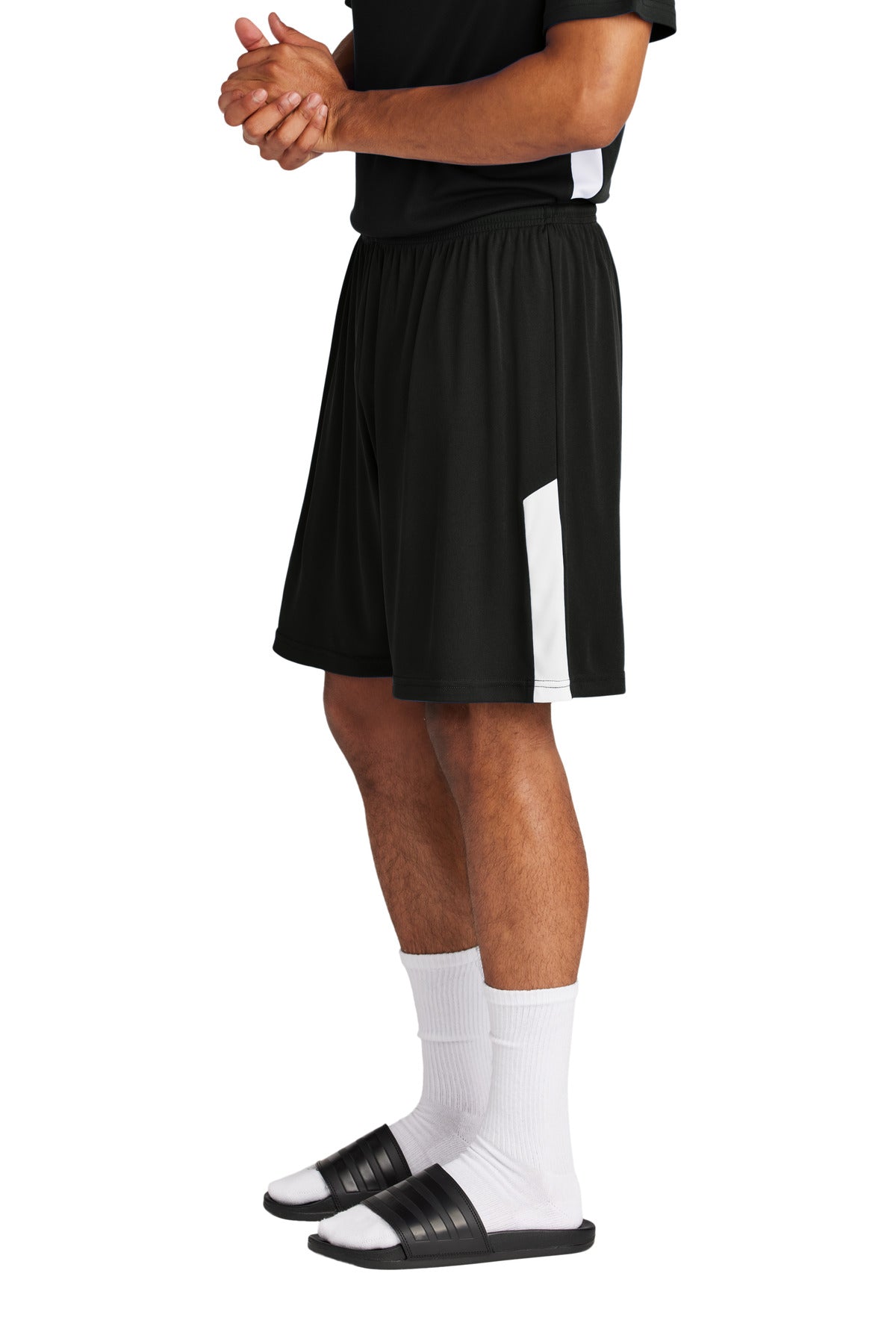 Blk/White Sport-Tek Competitor United 7" Short ST103