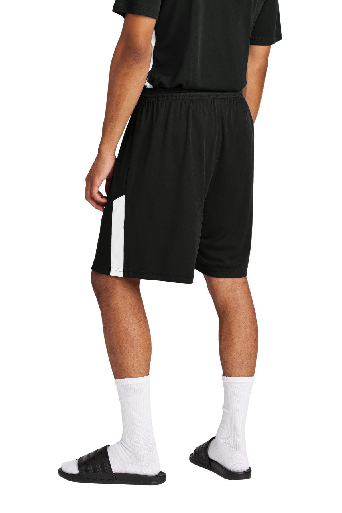 Blk/White Sport-Tek Competitor United 7" Short ST103