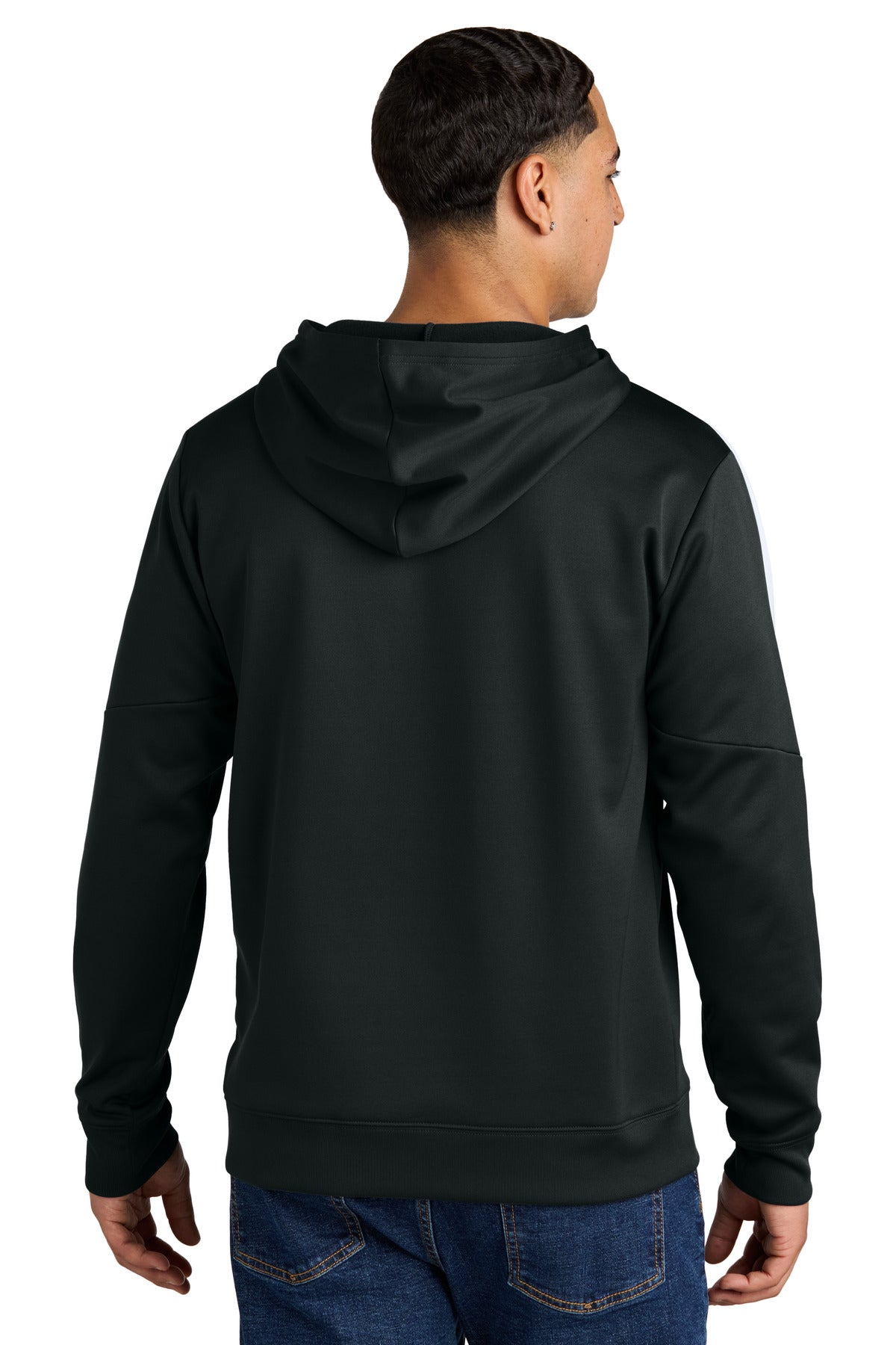 Blk/White Sport-Tek Sport-Wick Fleece United Pullover Hoodie ST255