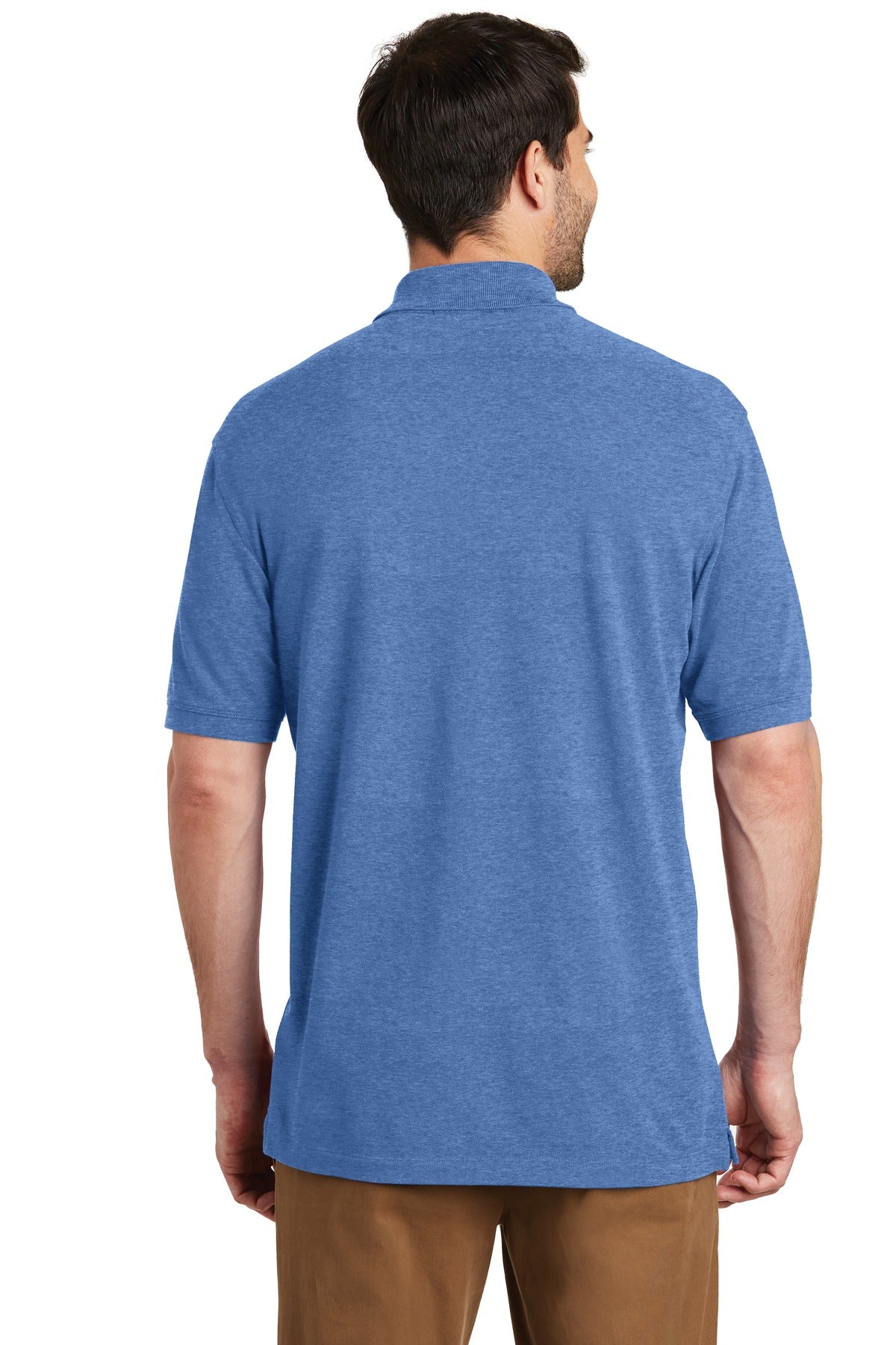 Blue Heather Port Authority EZCotton Polo. K8000