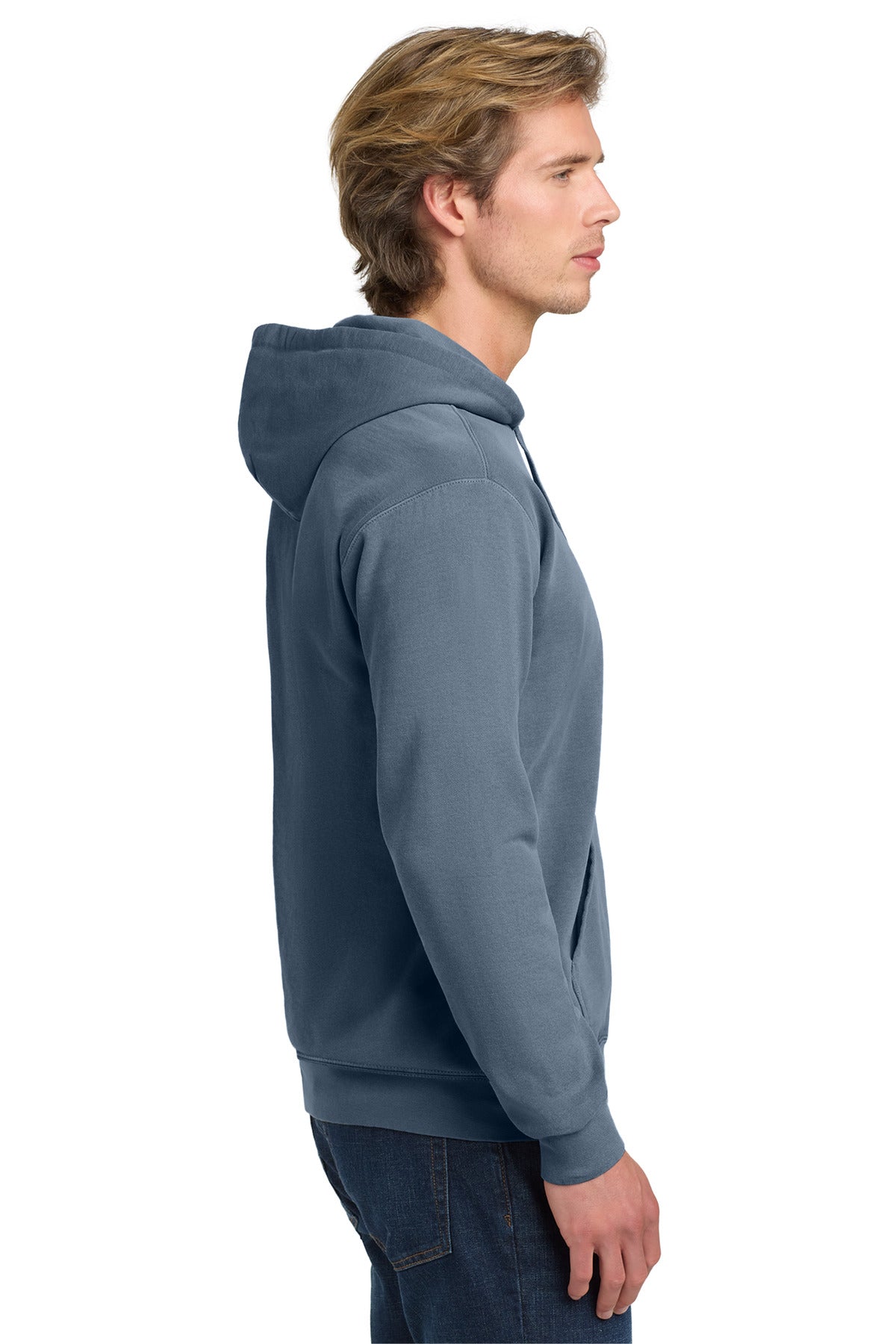 Blue Jean COMFORT COLORS Ring Spun Hooded Sweatshirt. 1567