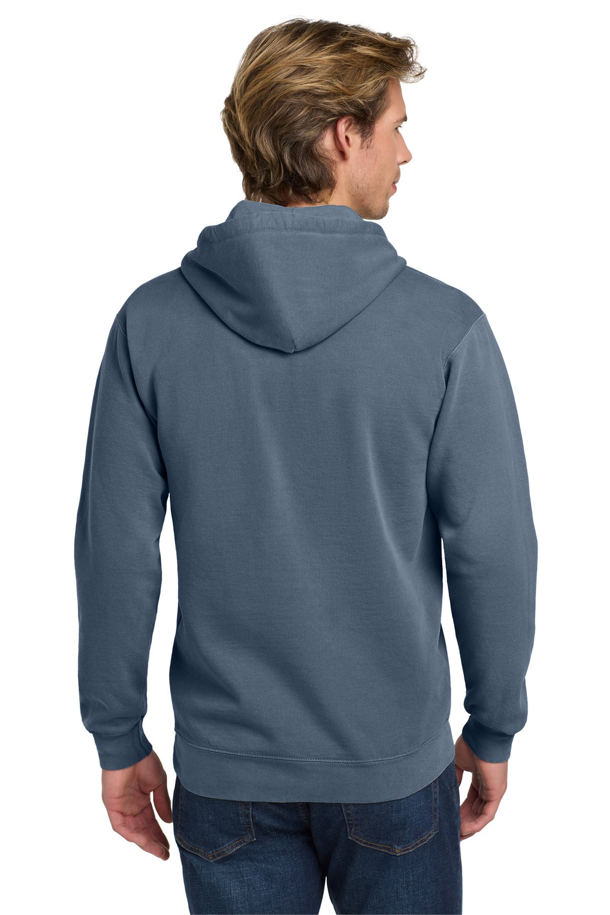 Blue Jean COMFORT COLORS Ring Spun Hooded Sweatshirt. 1567