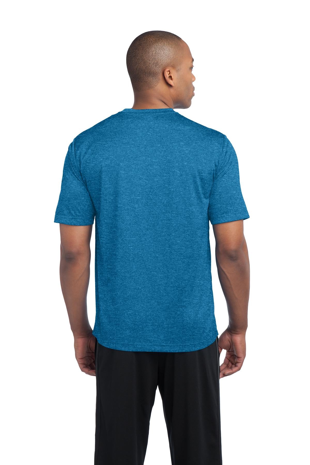 Blue Wake Hthr Sport-Tek Tall Heather Contender Tee. TST360