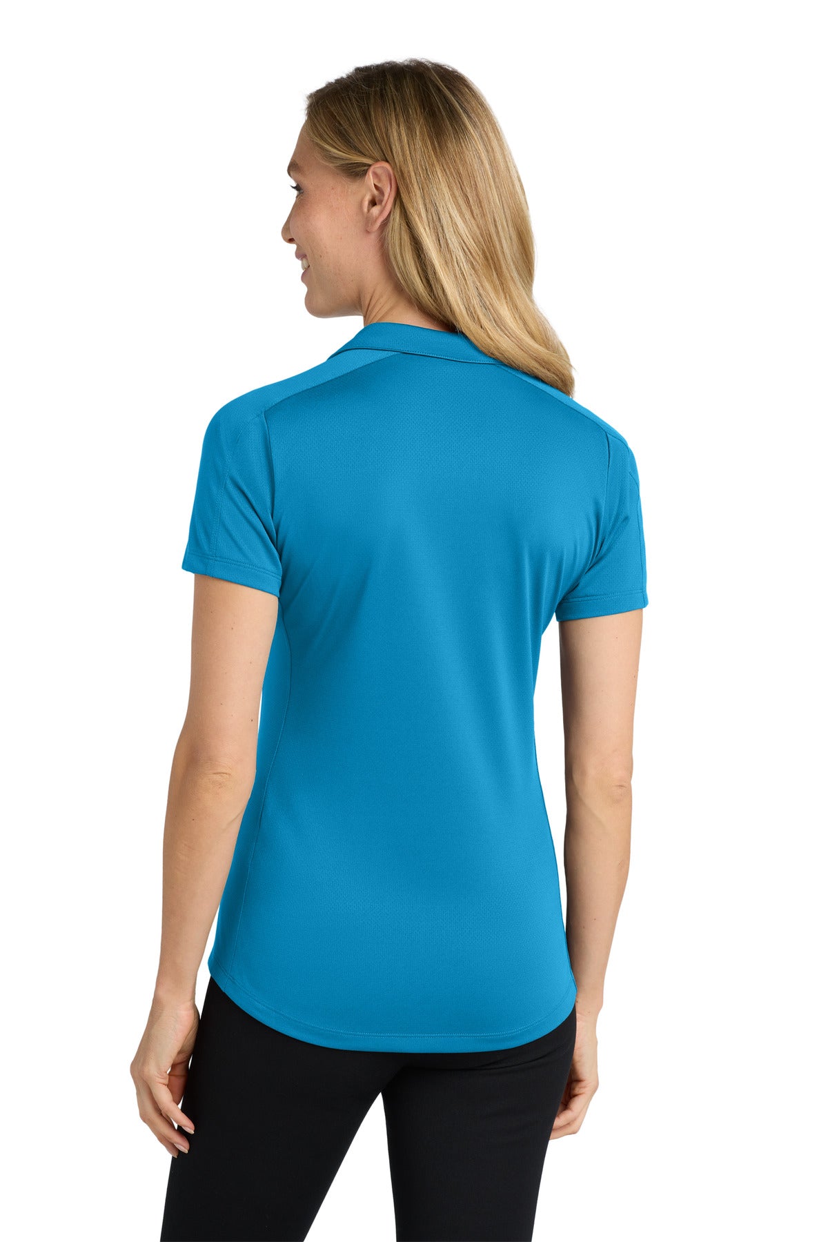 Blue Wake Port Authority Women's Diamond Jacquard Polo. L569