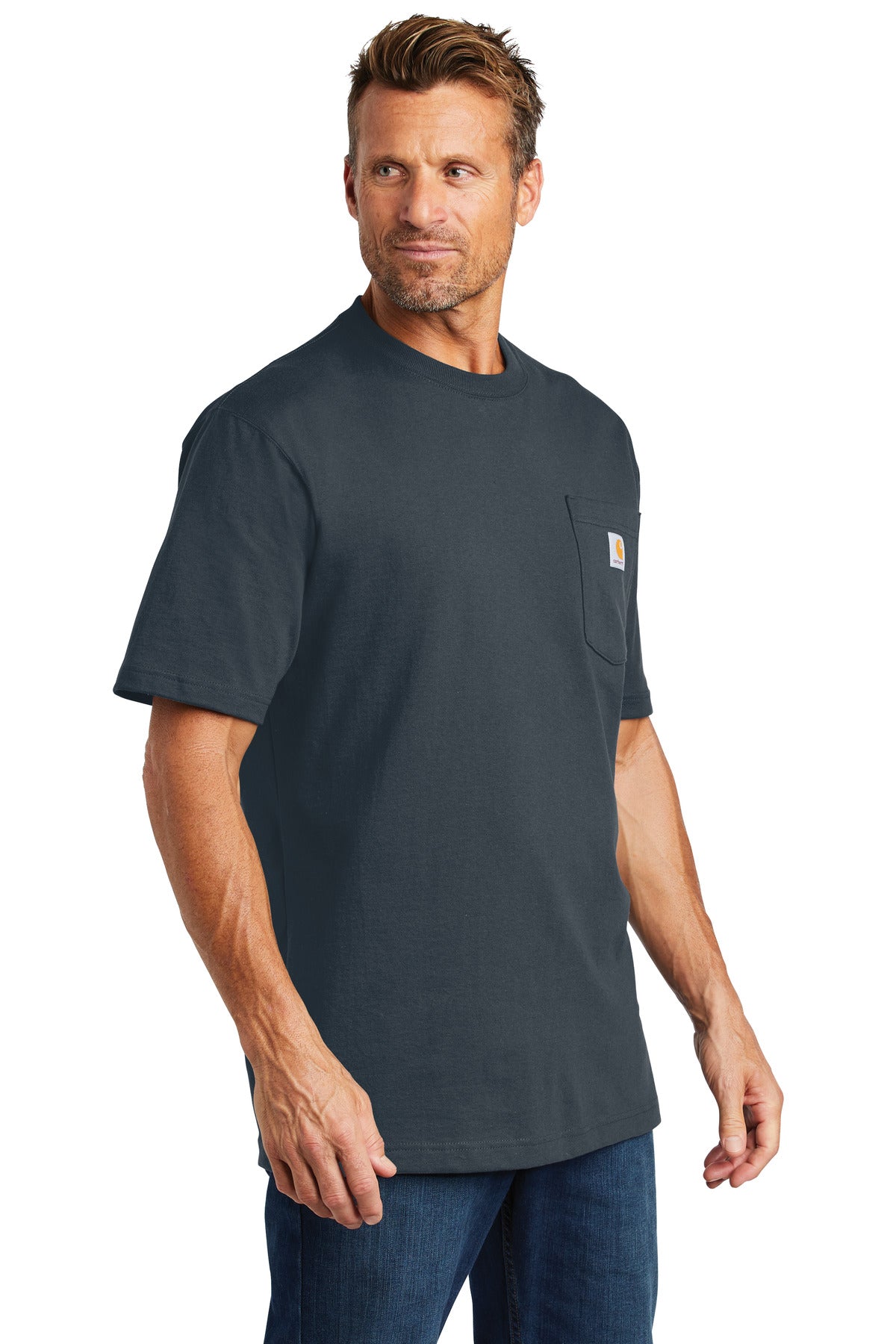 Bluestone Carhartt Tall Workwear Pocket Short Sleeve T-Shirt. CTTK87