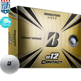 White Bridgestone E12 Contact Golf Ball