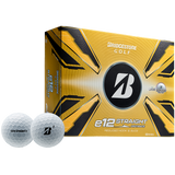 White Bridgestone e12 Straight Golf Balls