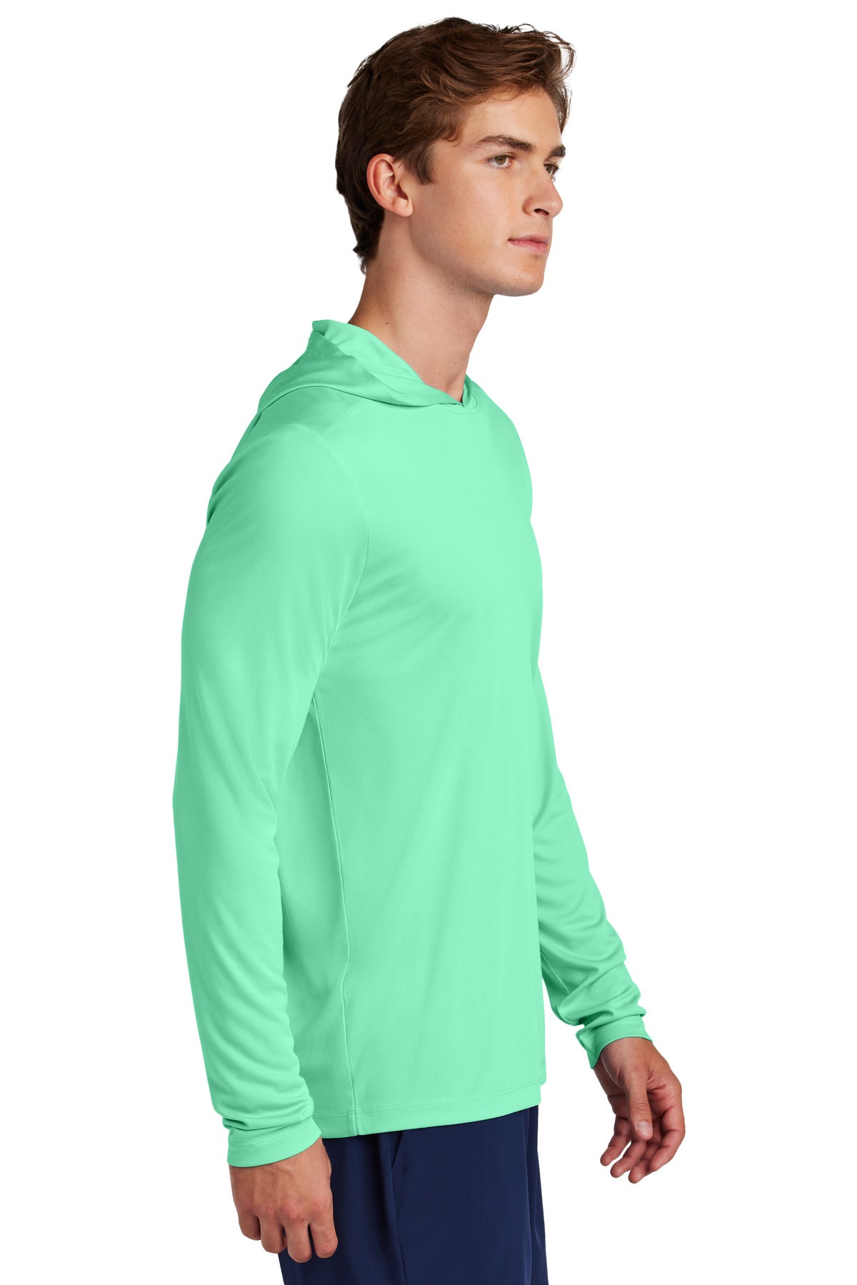 BrtSeafoam Sport-Tek Posi-UV Pro Long Sleeve Hoodie ST420LSH