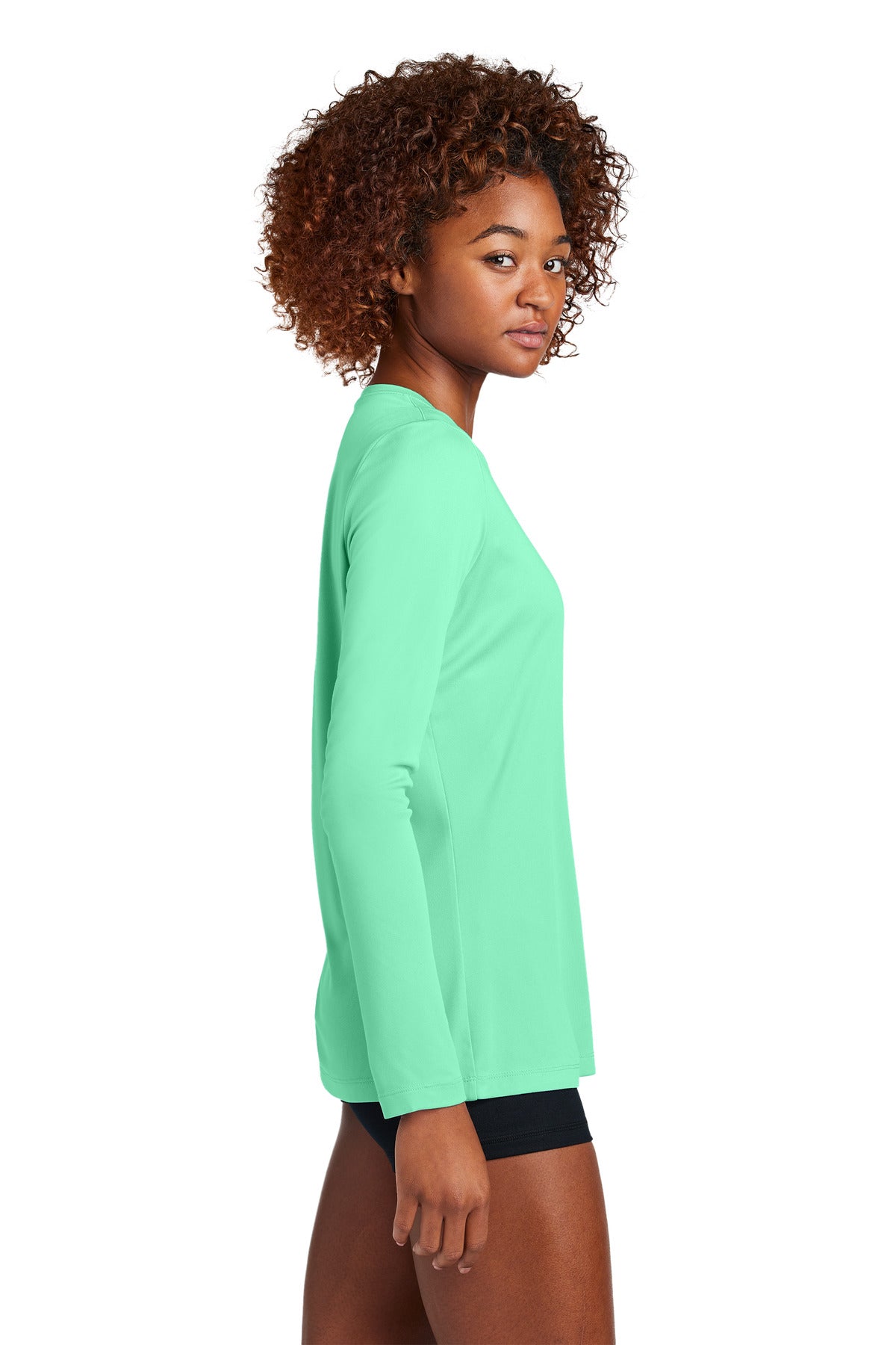 BrtSeafoam Sport-Tek Women's Posi-UV Pro Long Sleeve LST420LS