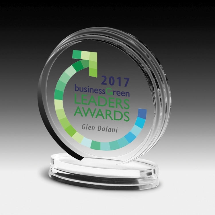 Round Legend Award (5 1/4" x 6" x 3/4") - Laser Engraved