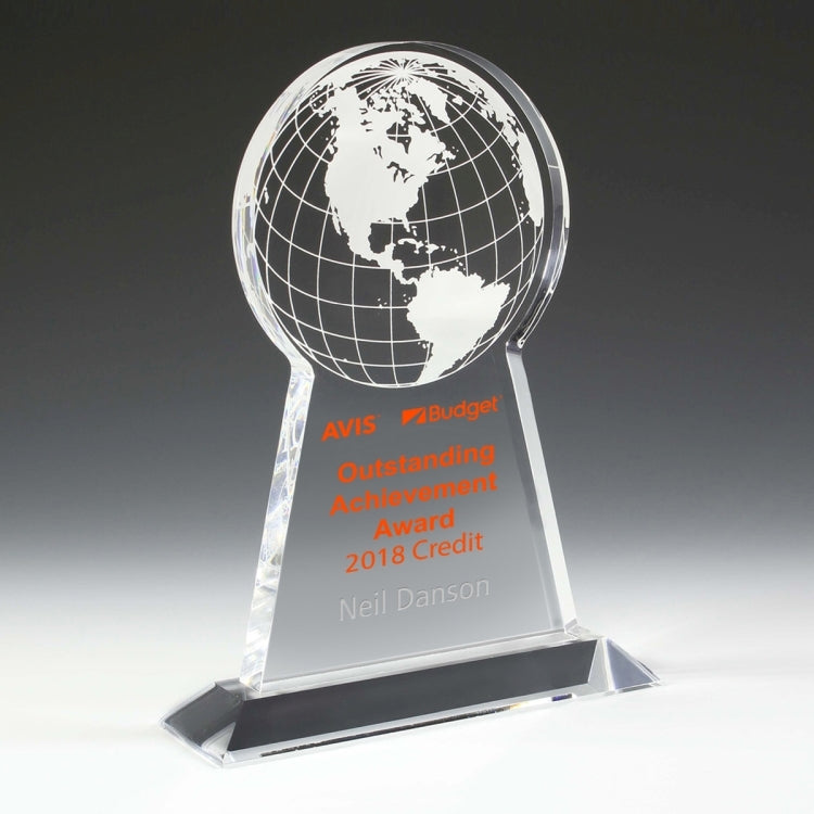 Tall Globe Award - 4 Color Process - (7½" x 9¼" x ¾")
