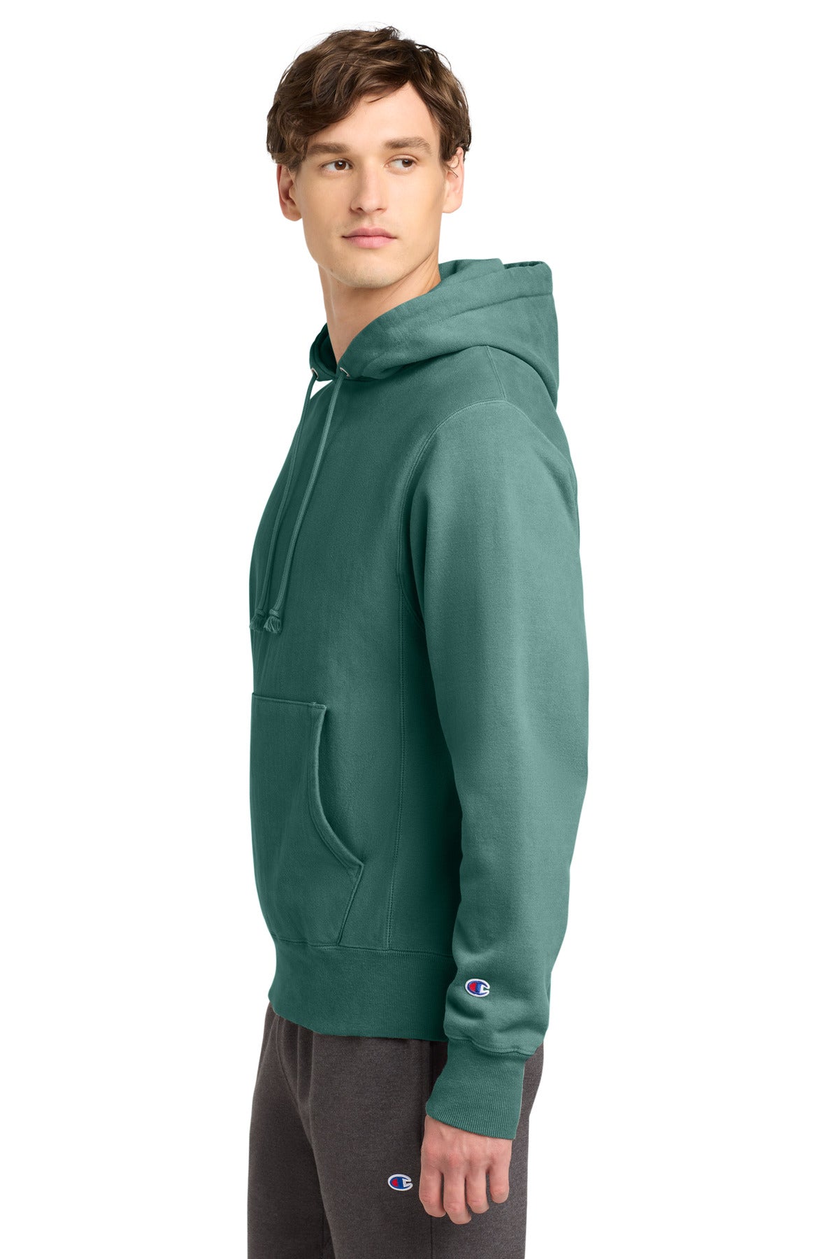 Cactus Champion Reverse Weave Garment-Dyed Hooded Sweatshirt. GDS101