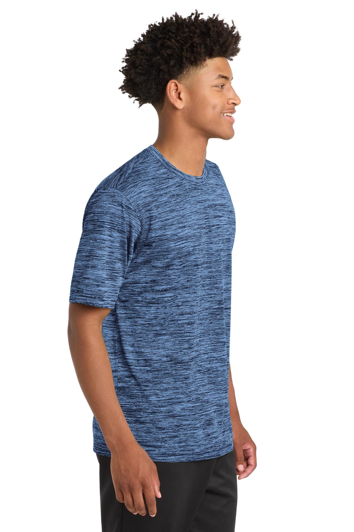 Car Bl-Tr Ny E Sport-Tek PosiCharge Electric Heather Tee. ST390