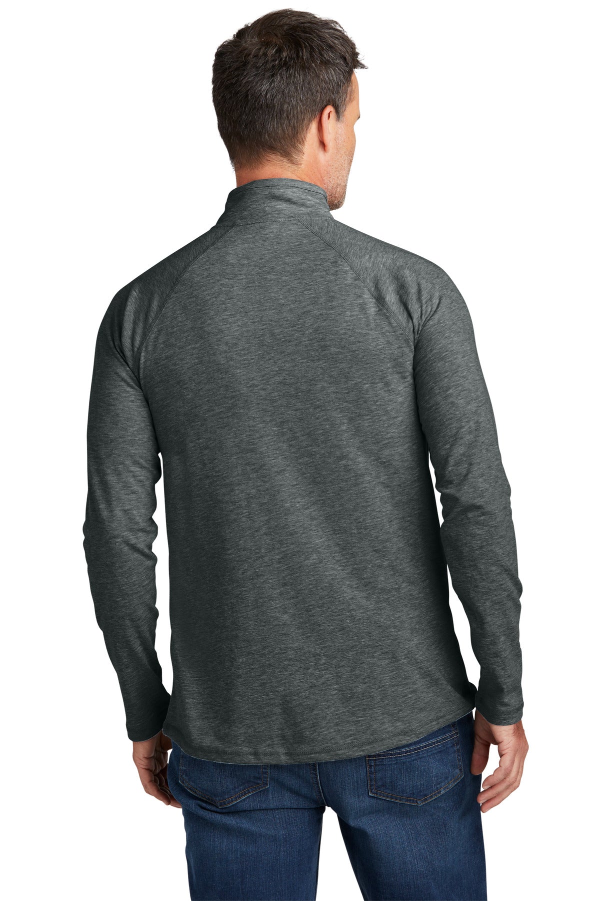 CarbonHthr Carhartt Force 1/4-Zip Long Sleeve T-Shirt CT106660