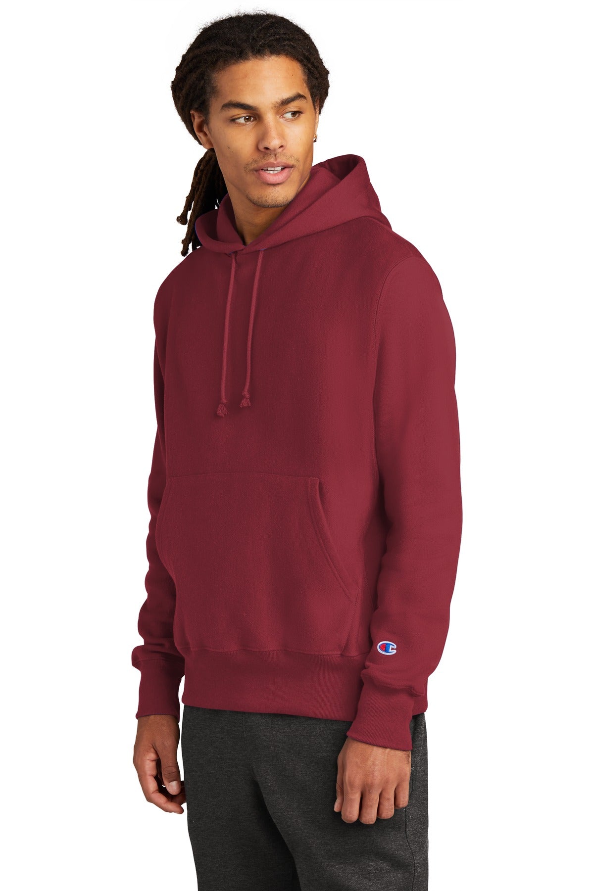 Cardinal Champion Reverse Weave Hooded Sweatshirt S101