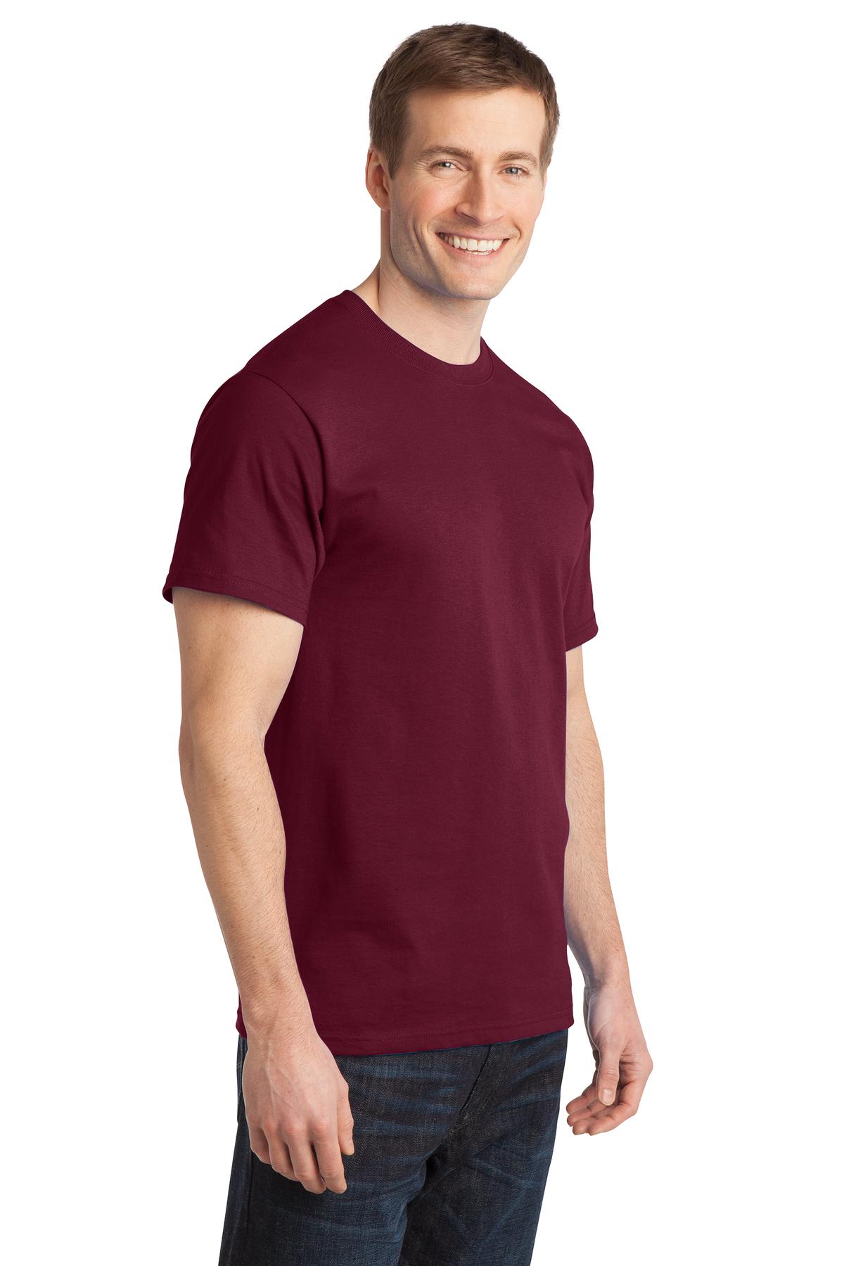 Cardinal Port & Company - Ring Spun Cotton Tee. PC150