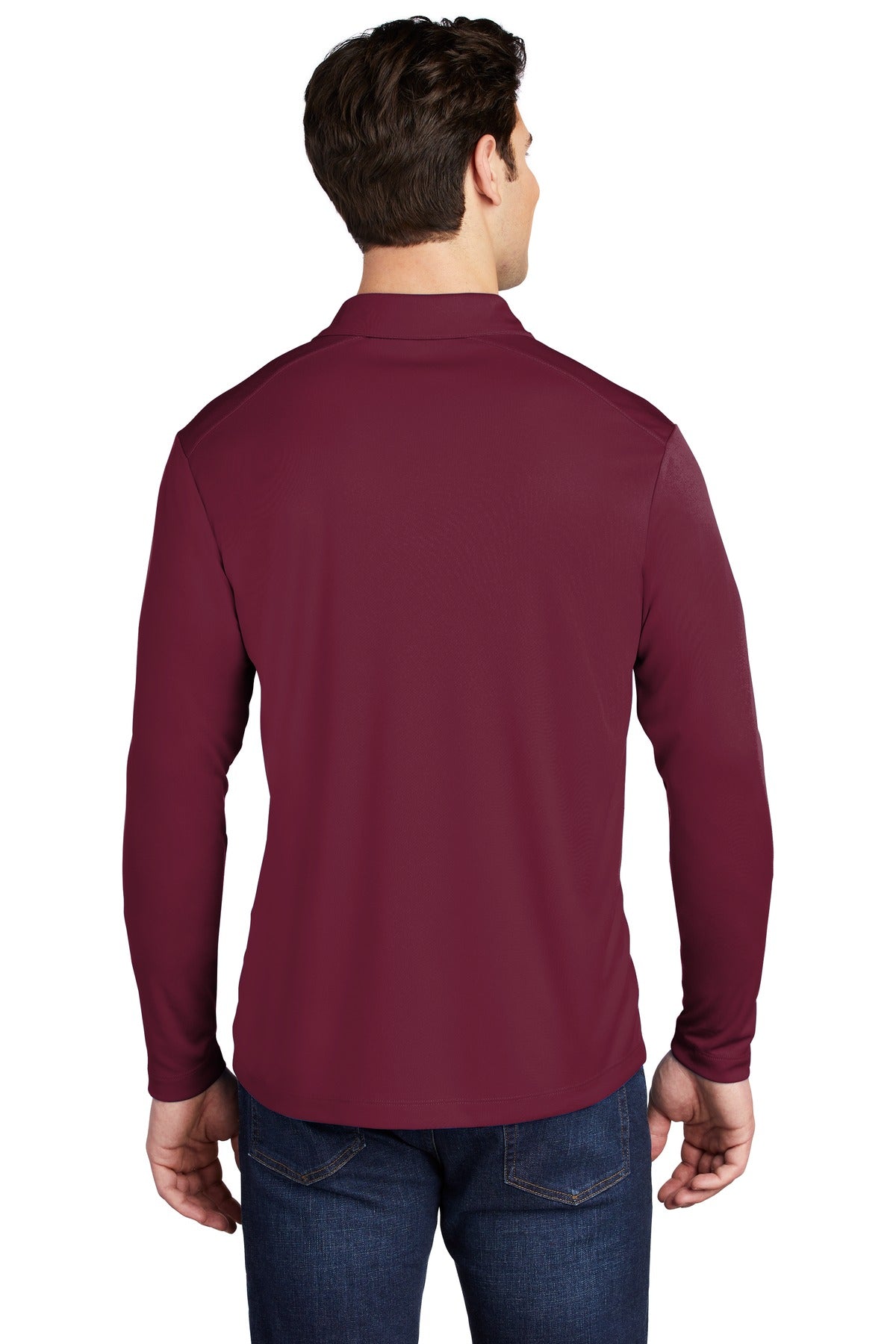 Cardinal Sport-Tek Posi-UV Pro Long Sleeve Polo. ST520LS