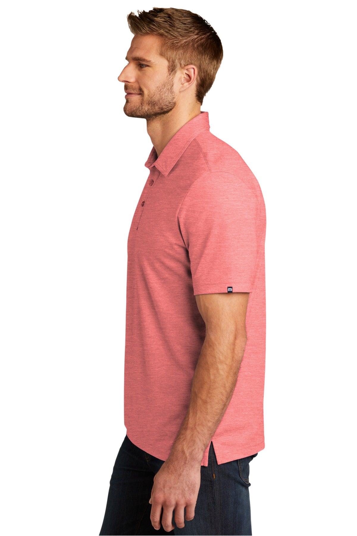 CardinalHt TravisMathew Oceanside Heather Polo. TM1MU412