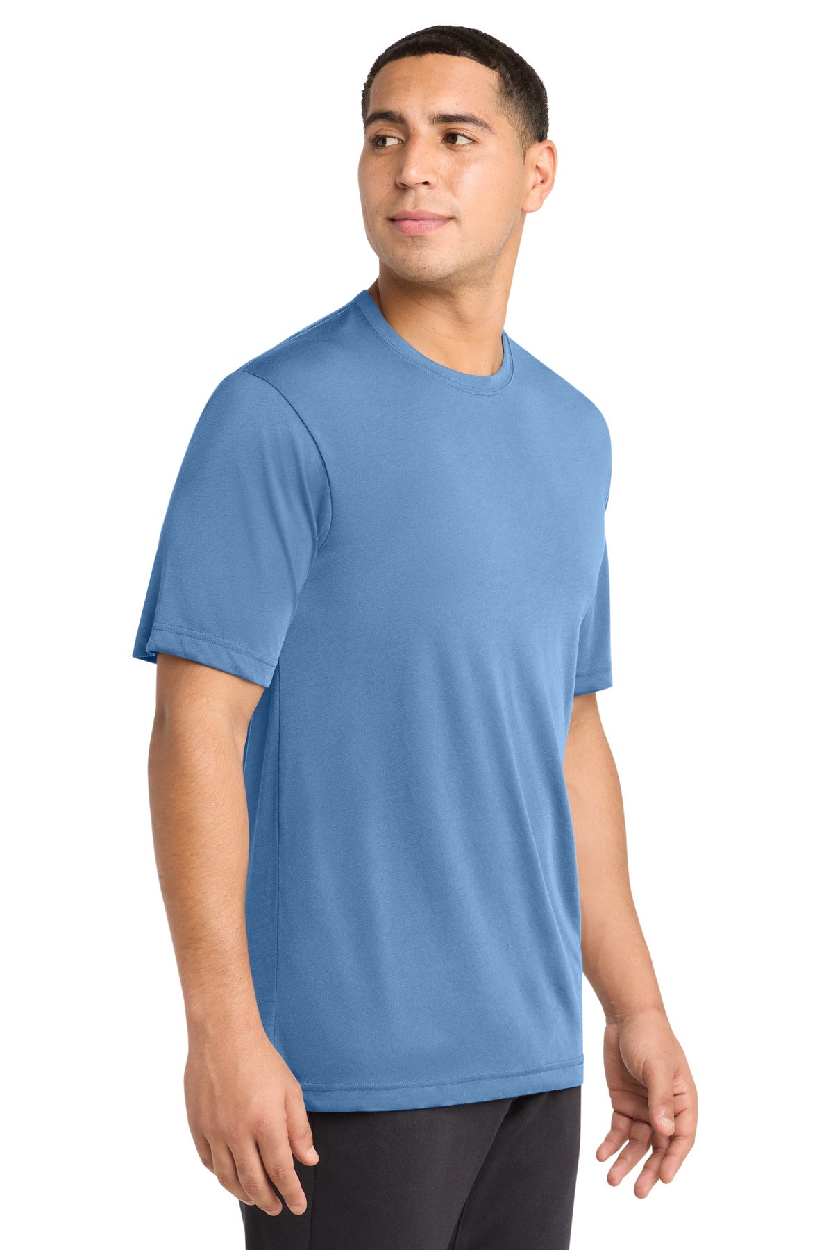 Carolina Blue Sport-Tek PosiCharge Competitor Cotton Touch Tee. ST450