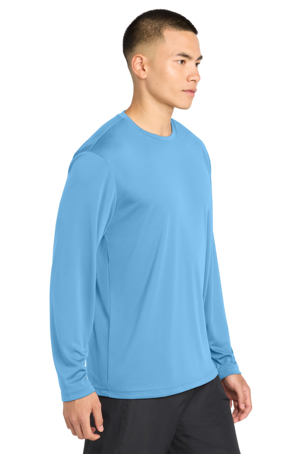 Carolina Blue Sport-Tek Tall Long Sleeve PosiCharge Competitor Tee. TST350LS