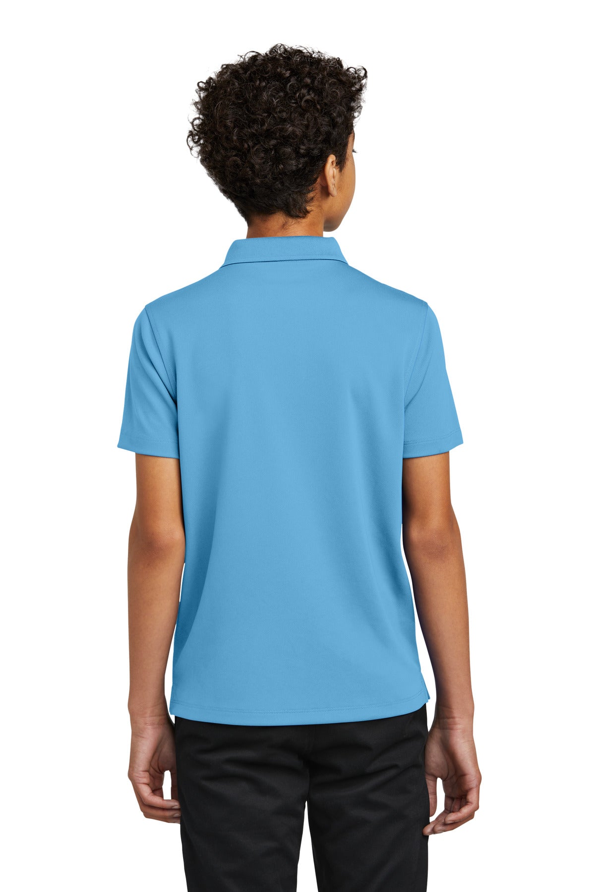 CarolinaBl Port Authority Youth Dry Zone UV Micro-Mesh Polo Y110