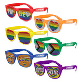 Assorted Colors Pride Art Pinhole Sunglasses