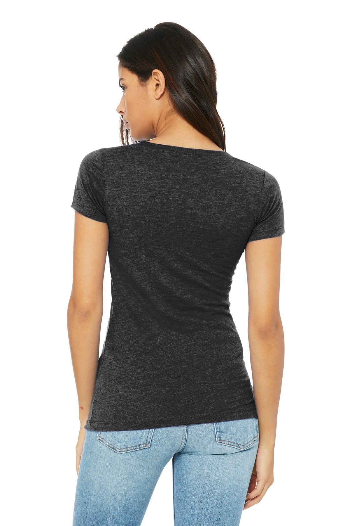 Char-Blk TB BELLA+CANVAS Women's Triblend Short Sleeve Tee. BC8413