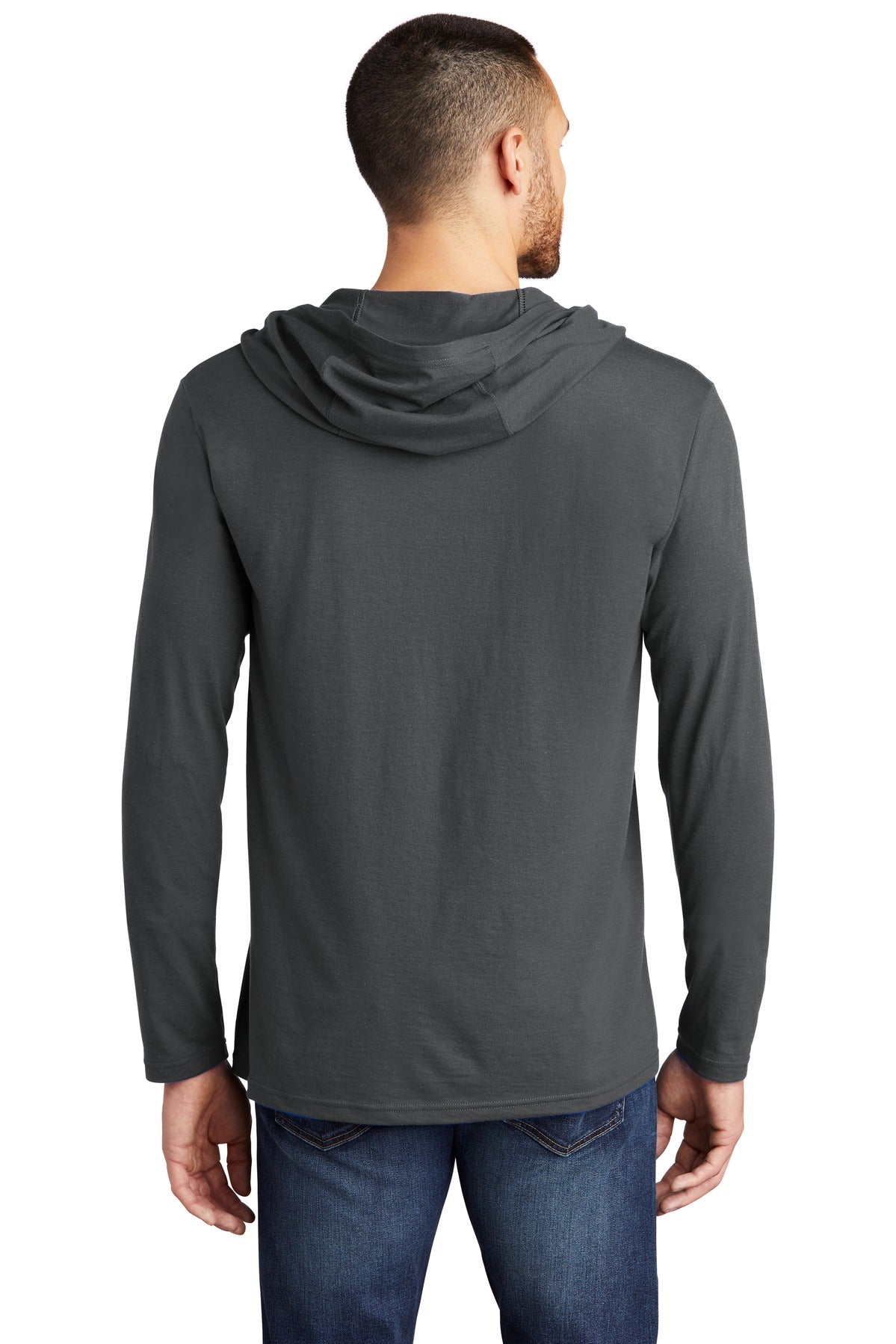Charcoal District Perfect Tri Long Sleeve Hoodie. DM139