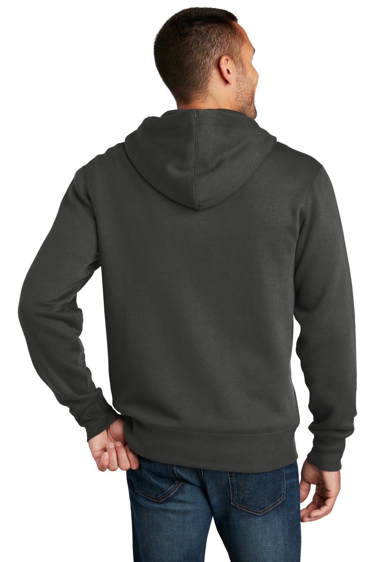 Charcoal District Perfect Weight Fleece Full-Zip Hoodie DT1103