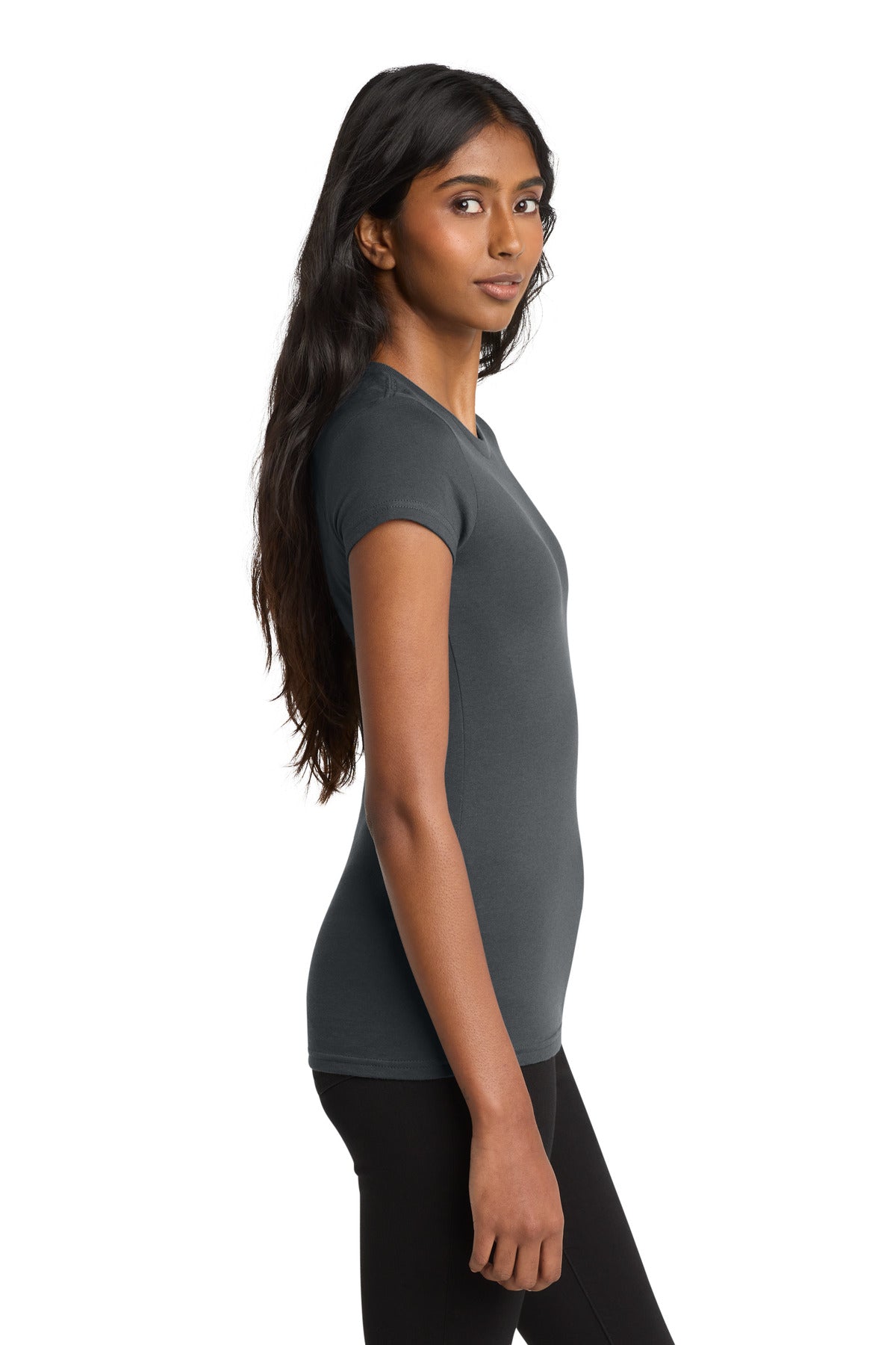 Charcoal District Women's Fitted Very Important Tee . DT6001