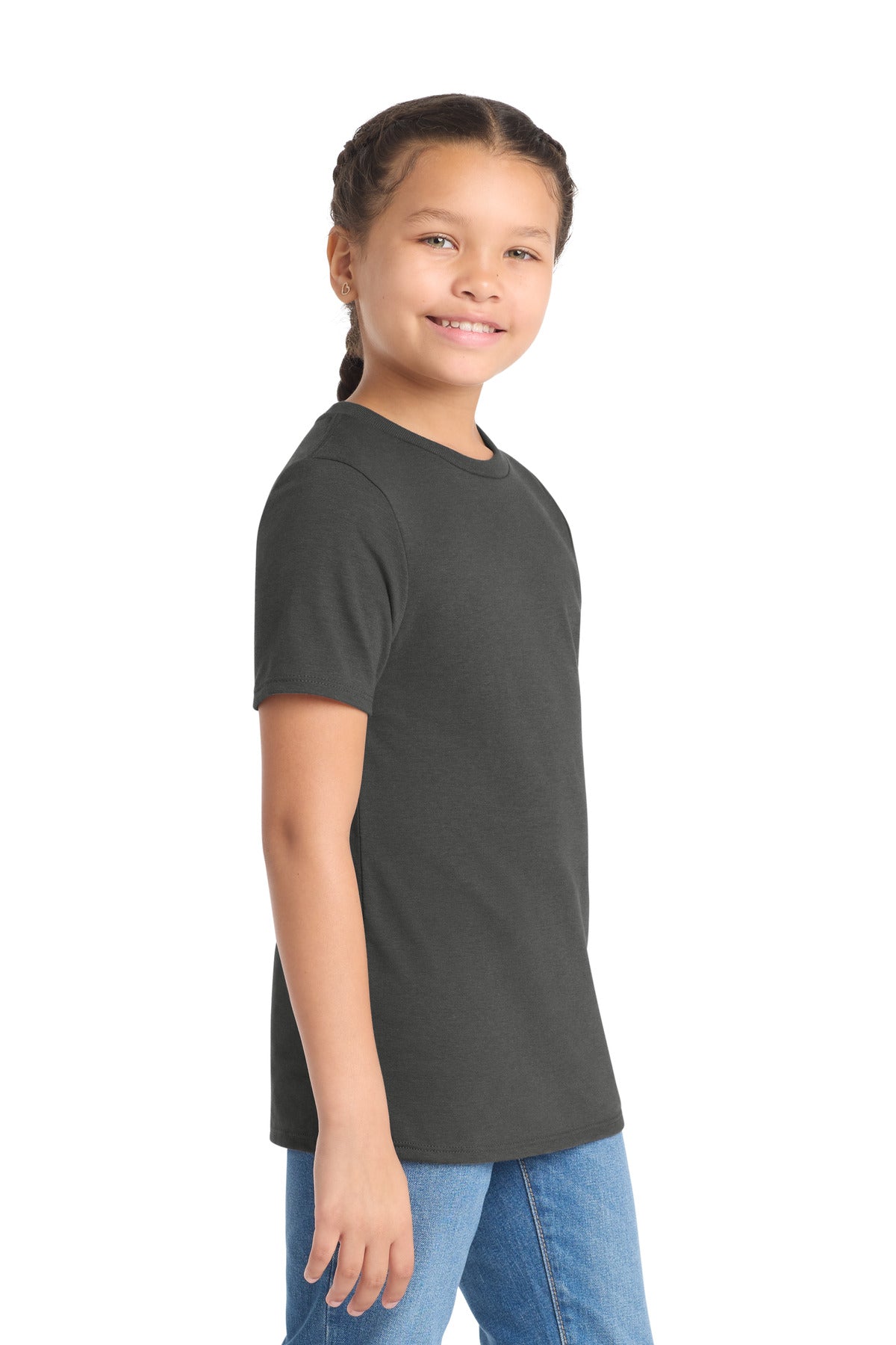 Charcoal District Youth Perfect Tri Tee. DT130Y