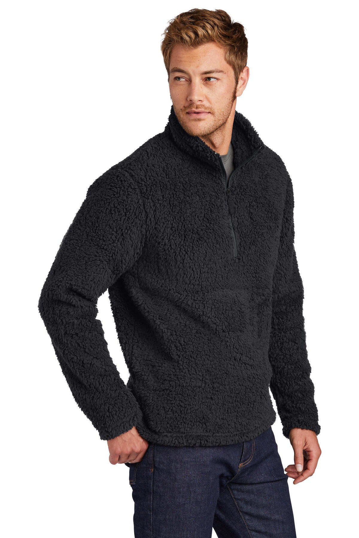 Charcoal Port Authority Cozy 1/4-Zip Fleece F130