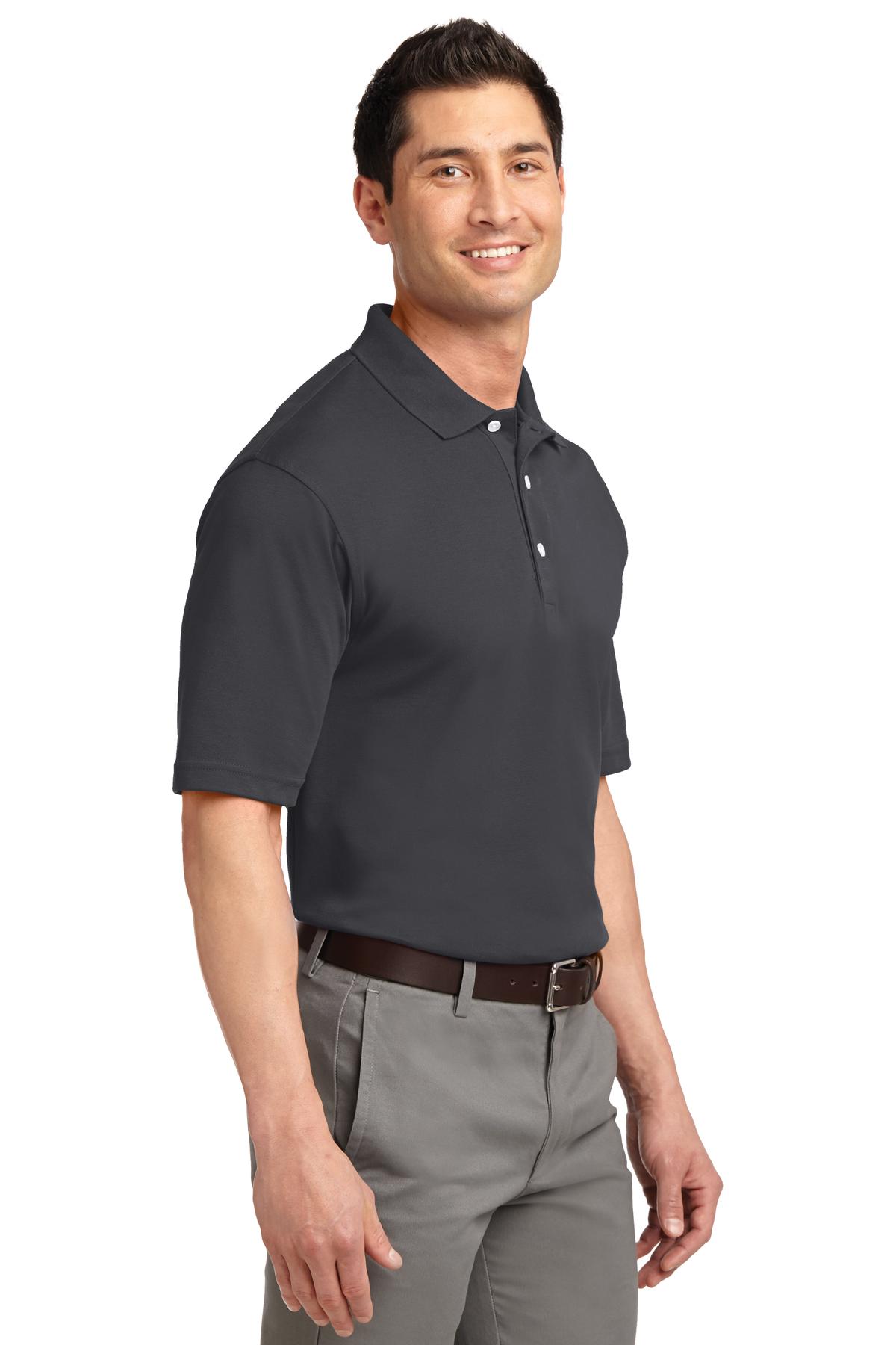 Charcoal Port Authority Rapid Dry Polo. K455
