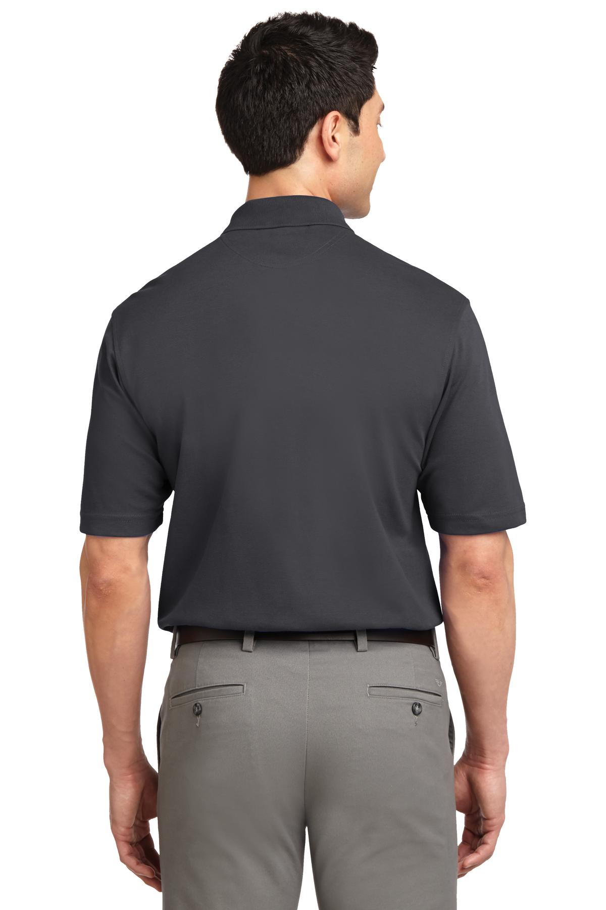 Charcoal Port Authority Rapid Dry Polo. K455