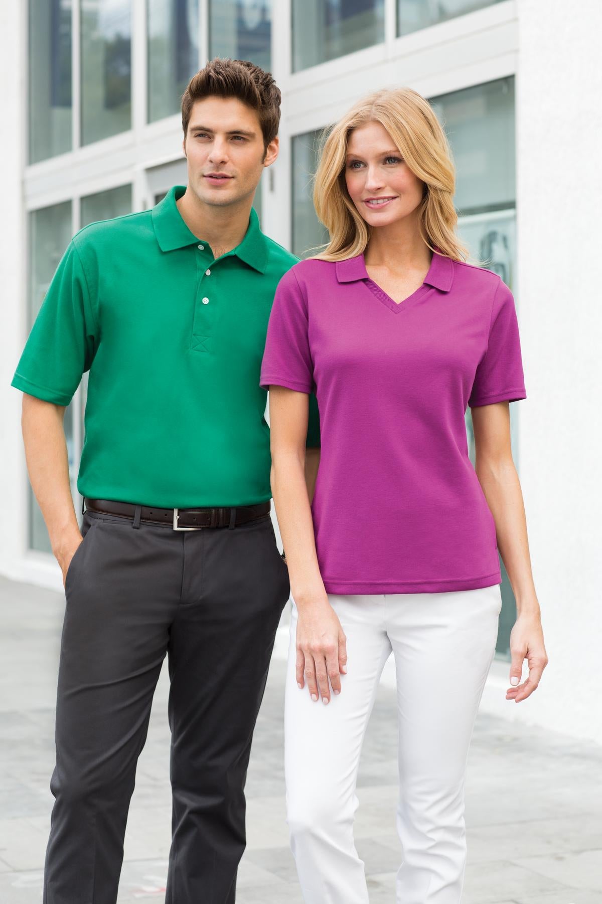 Charcoal Port Authority Tall Rapid Dry Polo. TLK455