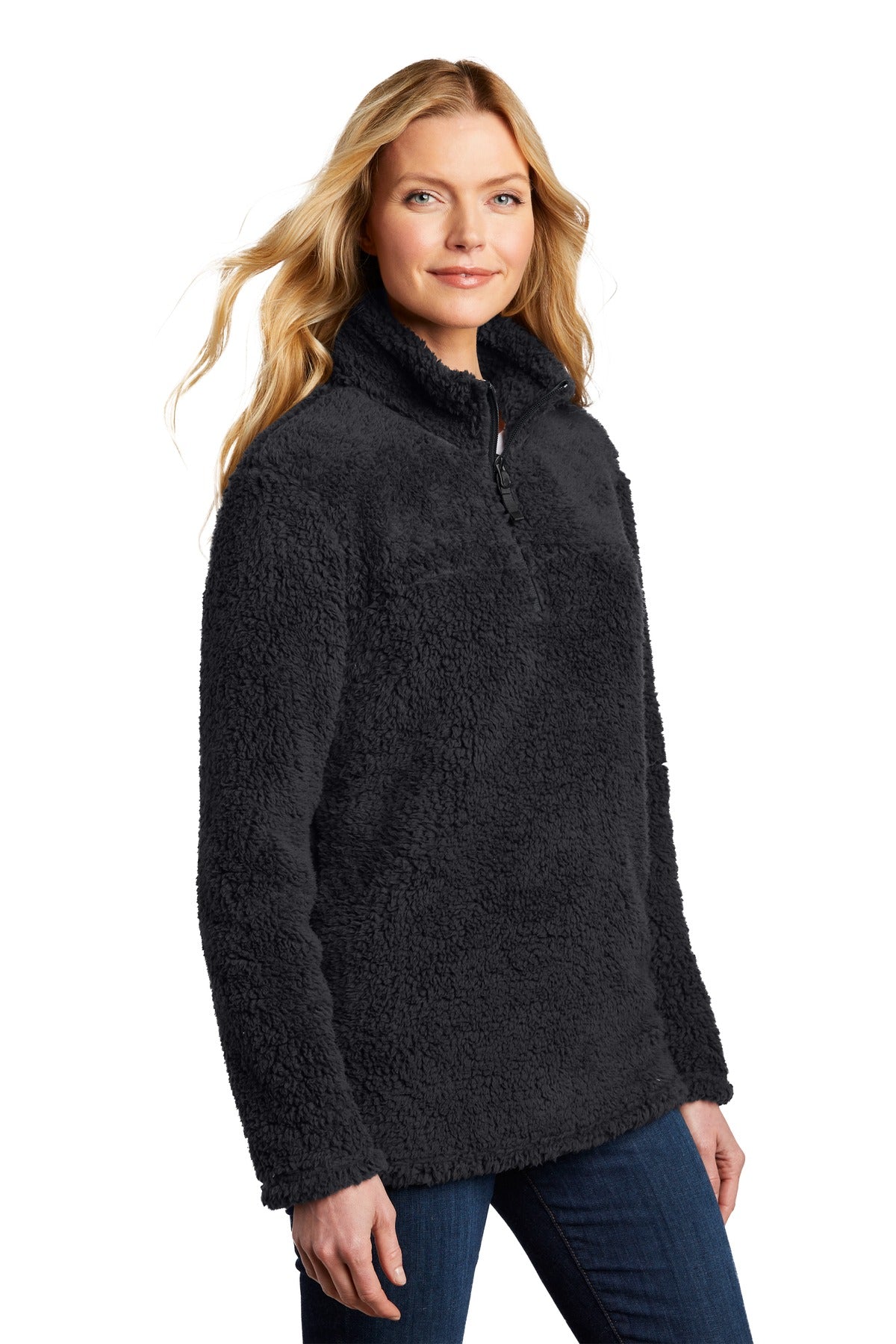 Charcoal Port Authority Women's Cozy 1/4-Zip Fleece L130