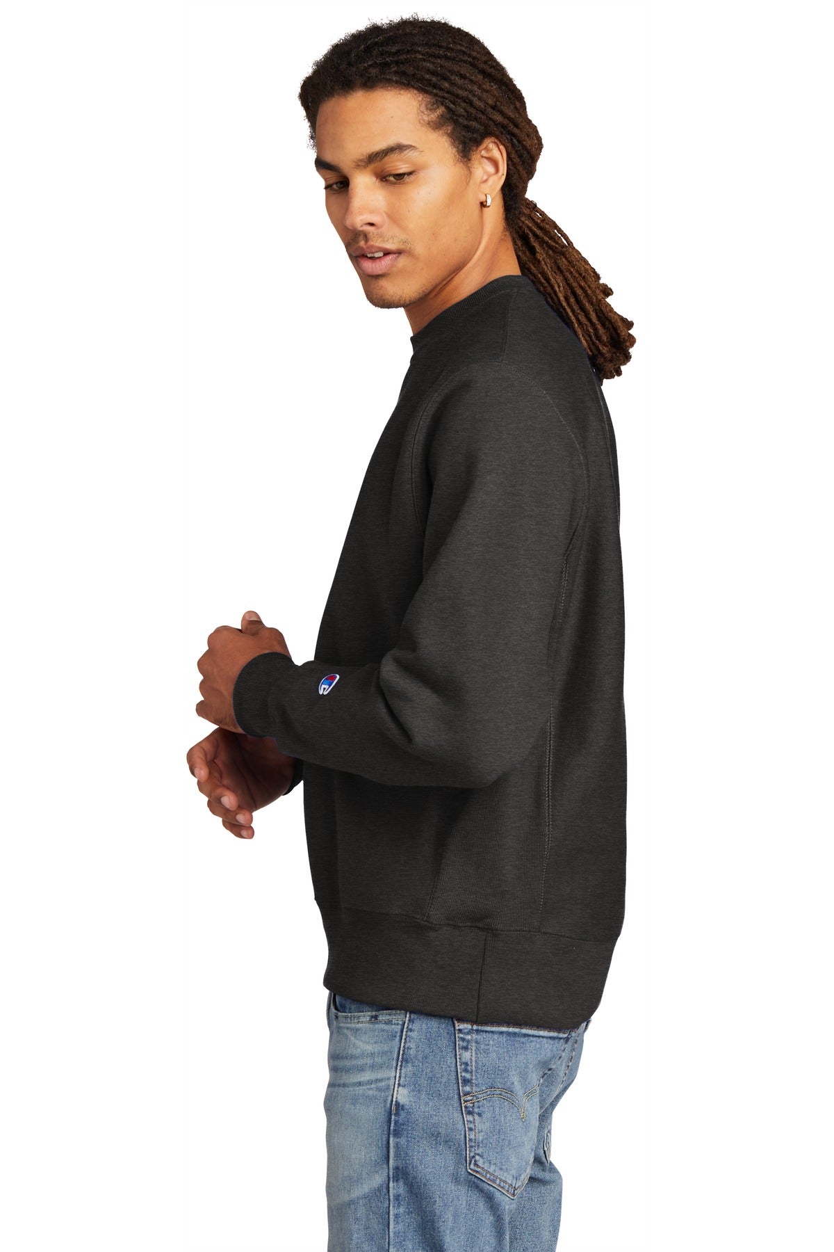 CharcoalHt Champion Reverse Weave Crewneck Sweatshirt S149
