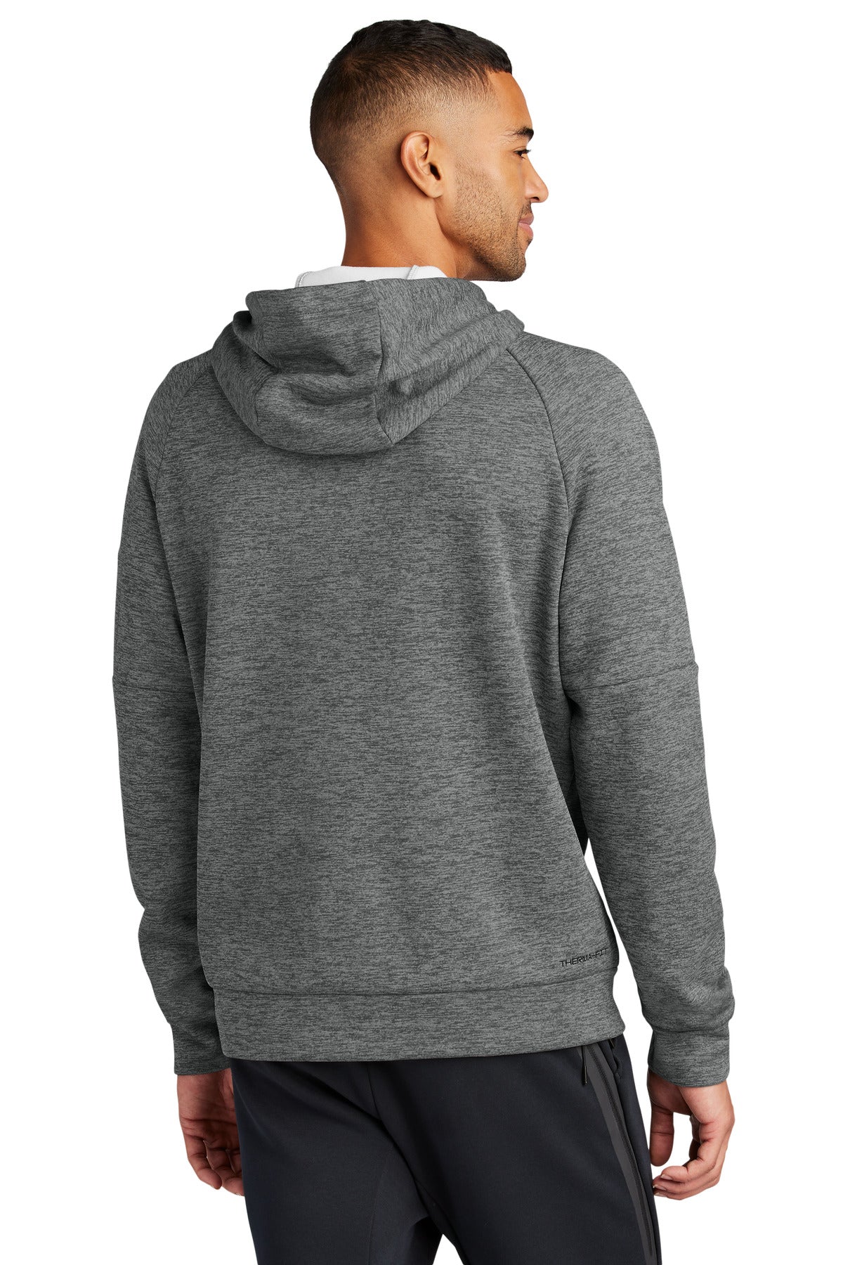 CharcoalHt Nike Therma-FIT Pocket Pullover Fleece Hoodie NKFD9735