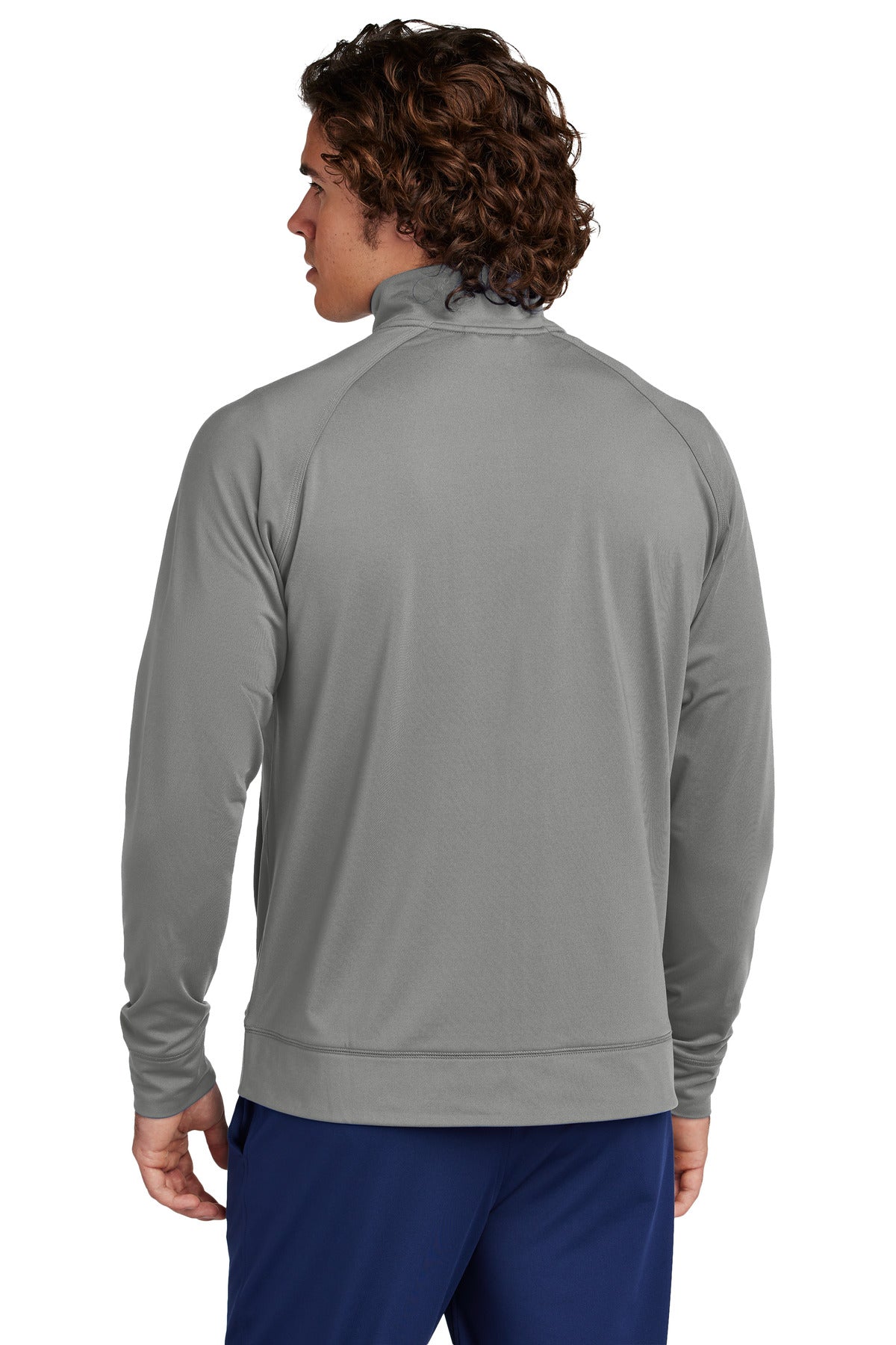 CharGrey Sport-Tek Sport-Wick Stretch Full-Zip Cadet Jacket ST857