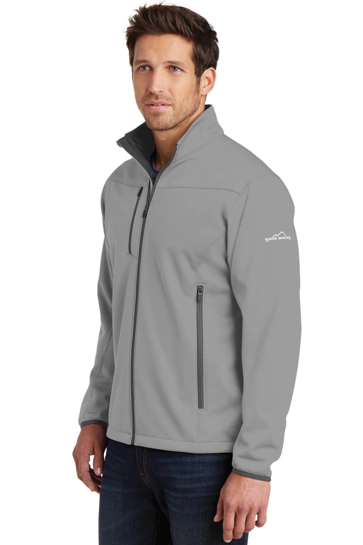 Chrome Eddie Bauer Weather-Resist Soft Shell Jacket. EB538