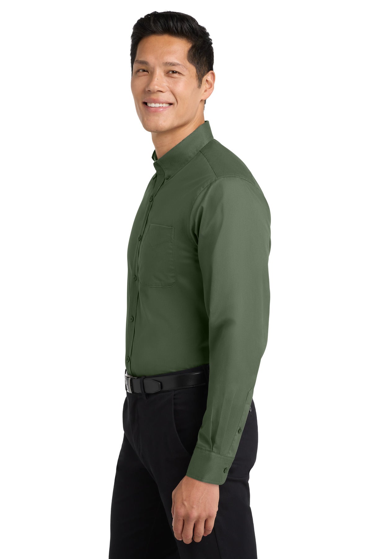 Clover Green Port Authority Extended Size Long Sleeve Easy Care Shirt S608ES