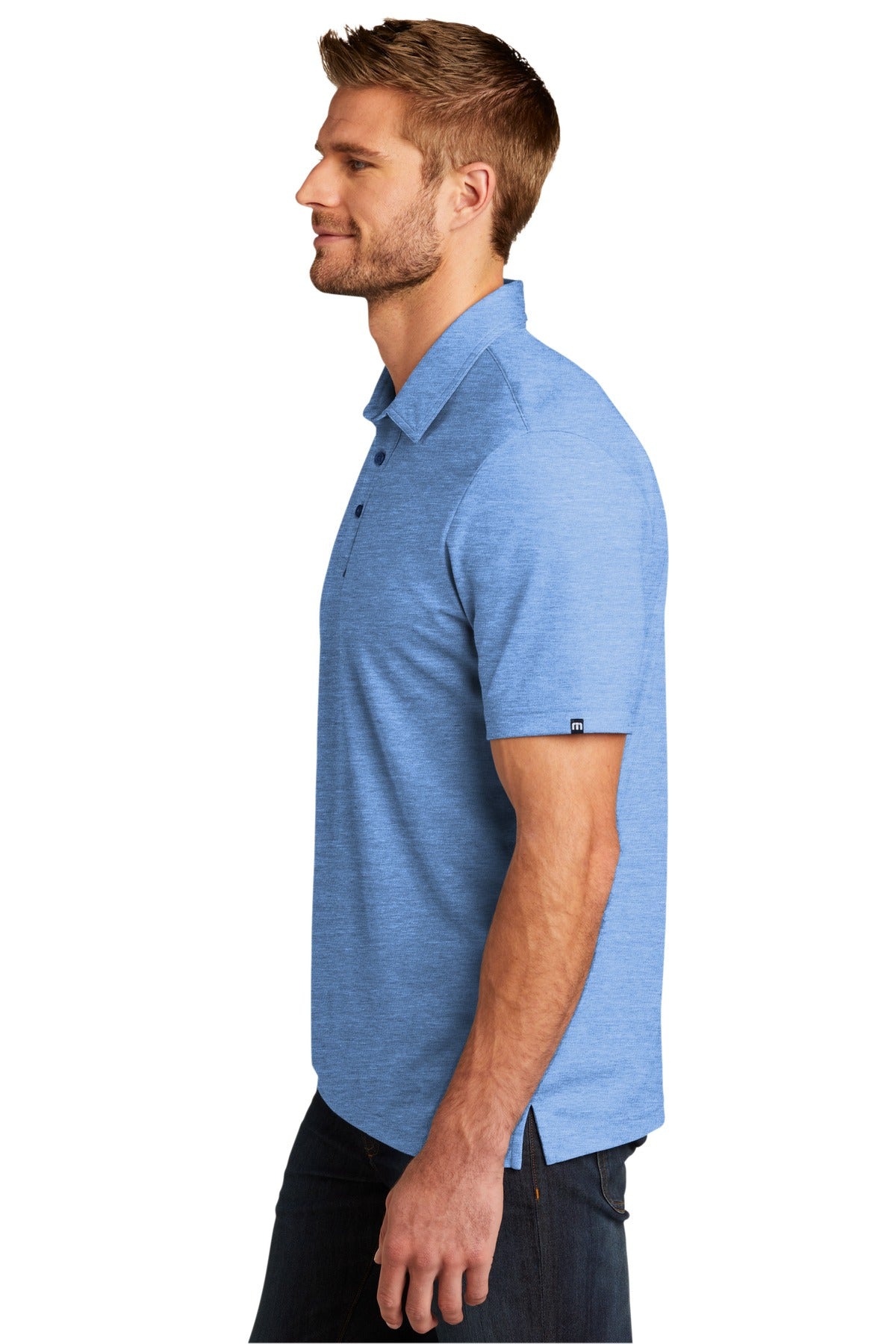 ClscBlHthr TravisMathew Oceanside Heather Polo. TM1MU412