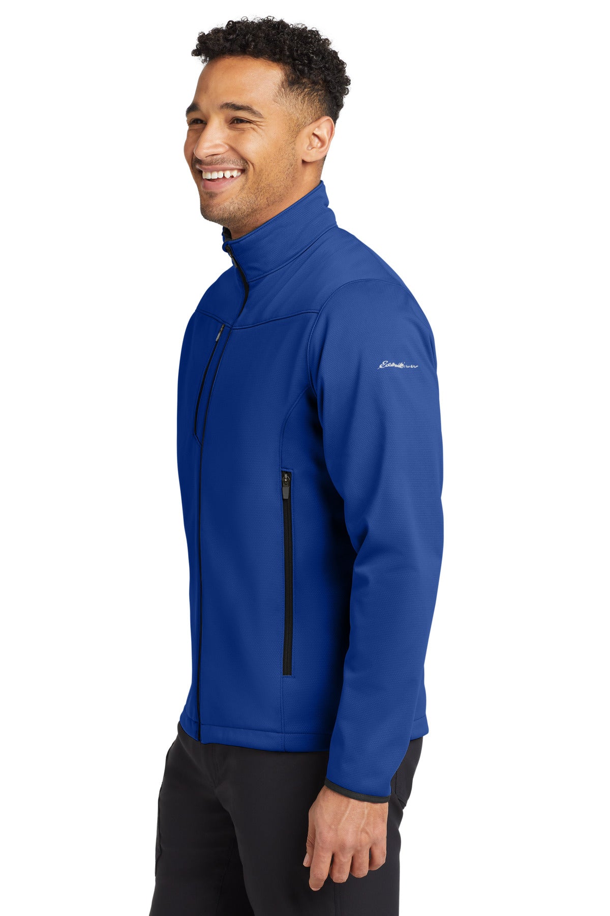 Cobalt Blue Eddie Bauer Weather-Resist Soft Shell Jacket. EB538