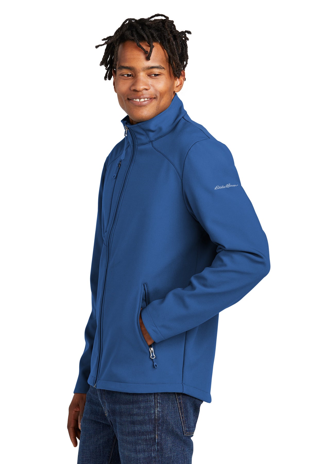 CobaltBl Eddie Bauer Stretch Soft Shell Jacket EB544