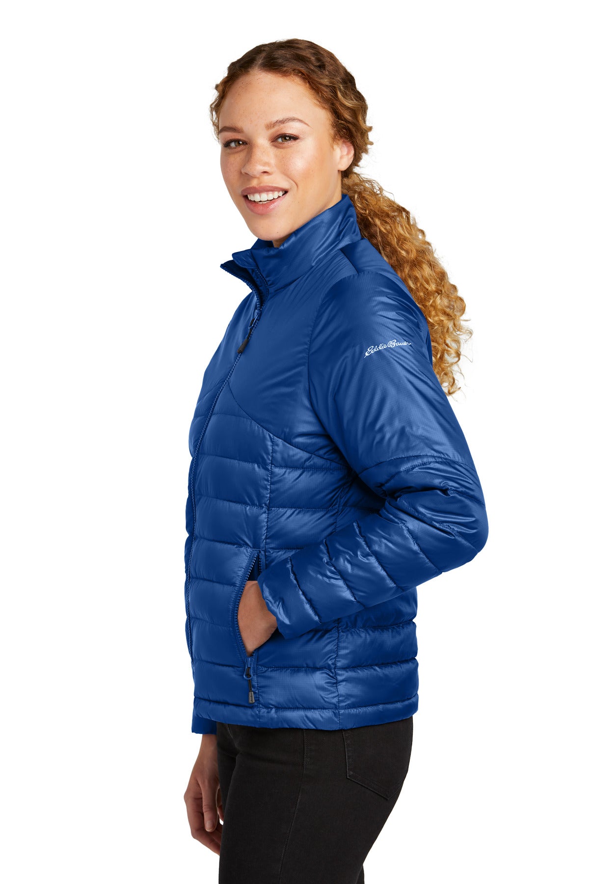 CobaltBl Eddie Bauer Women's Quilted Jacket EB511