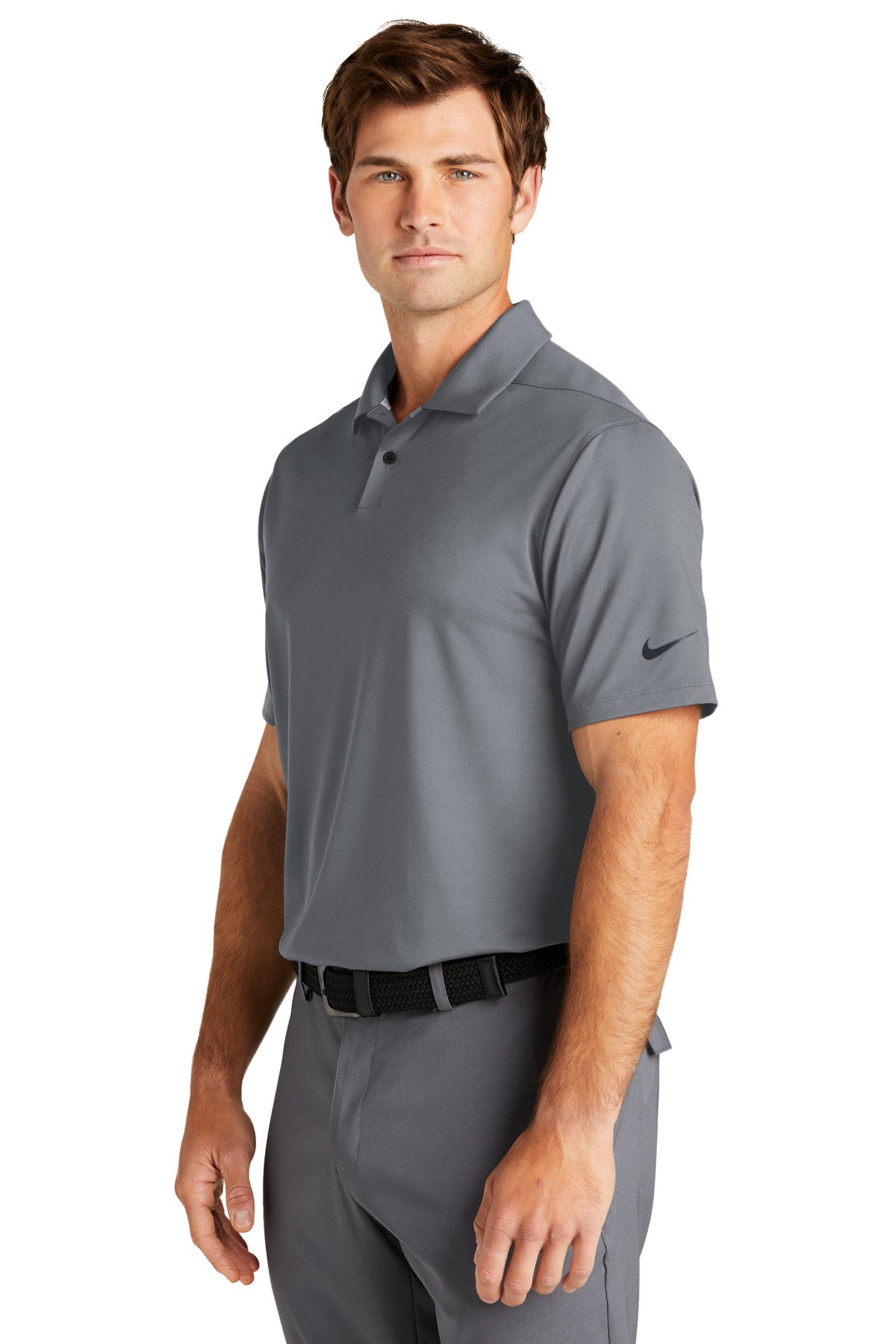 CoolGrey Nike Dri-FIT Vapor Polo NKDC2108