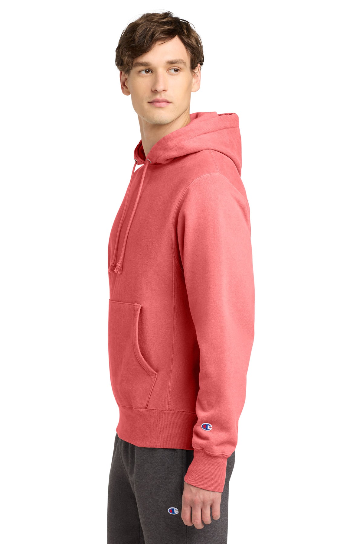 CoralCraze Champion Reverse Weave Garment-Dyed Hooded Sweatshirt. GDS101