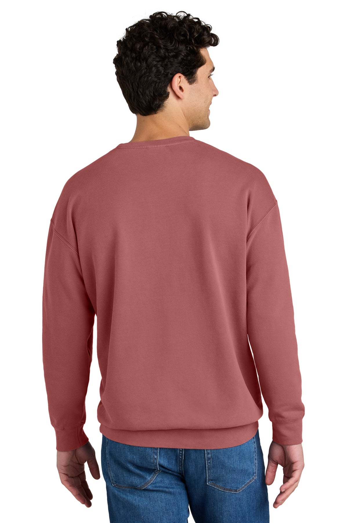 Crimson Comfort Colors Lightweight Crewneck Sweatshirt 1466