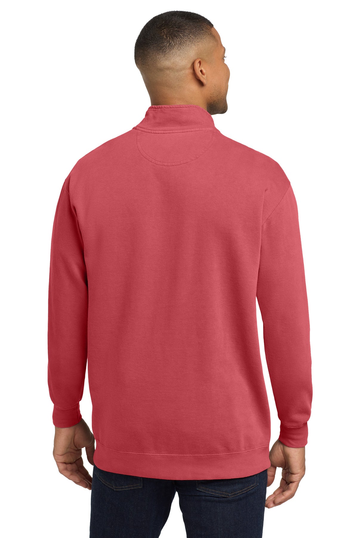 Crimson COMFORT COLORS Ring Spun 1/4-Zip Sweatshirt. 1580