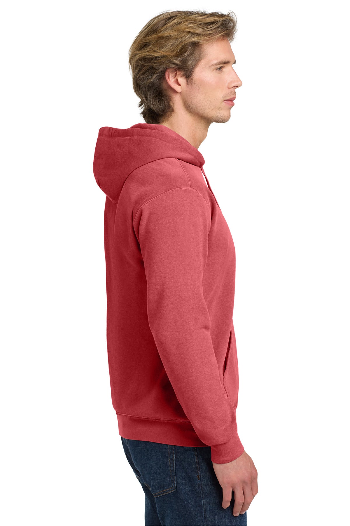 Crimson COMFORT COLORS Ring Spun Hooded Sweatshirt. 1567